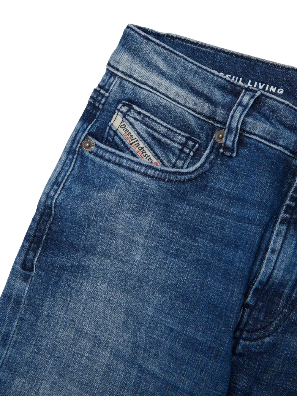 Diesel Kids Straight jeans Blauw