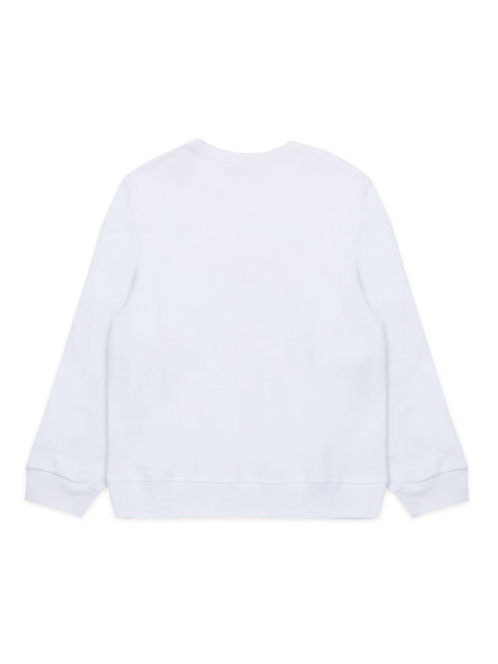 Shop Dsquared2 Logo-print Cotton Sweatshirt In White