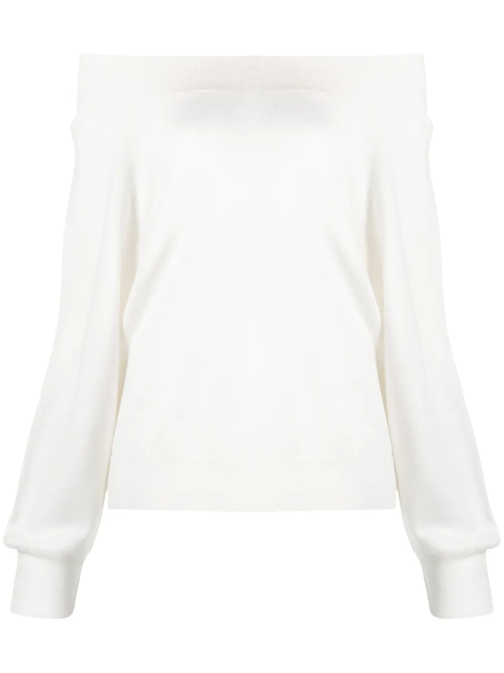 Nude Off-shoulder mini-jurk Beige