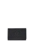 CHANEL Pre-Owned 2002 Interlocking CC key case - Black