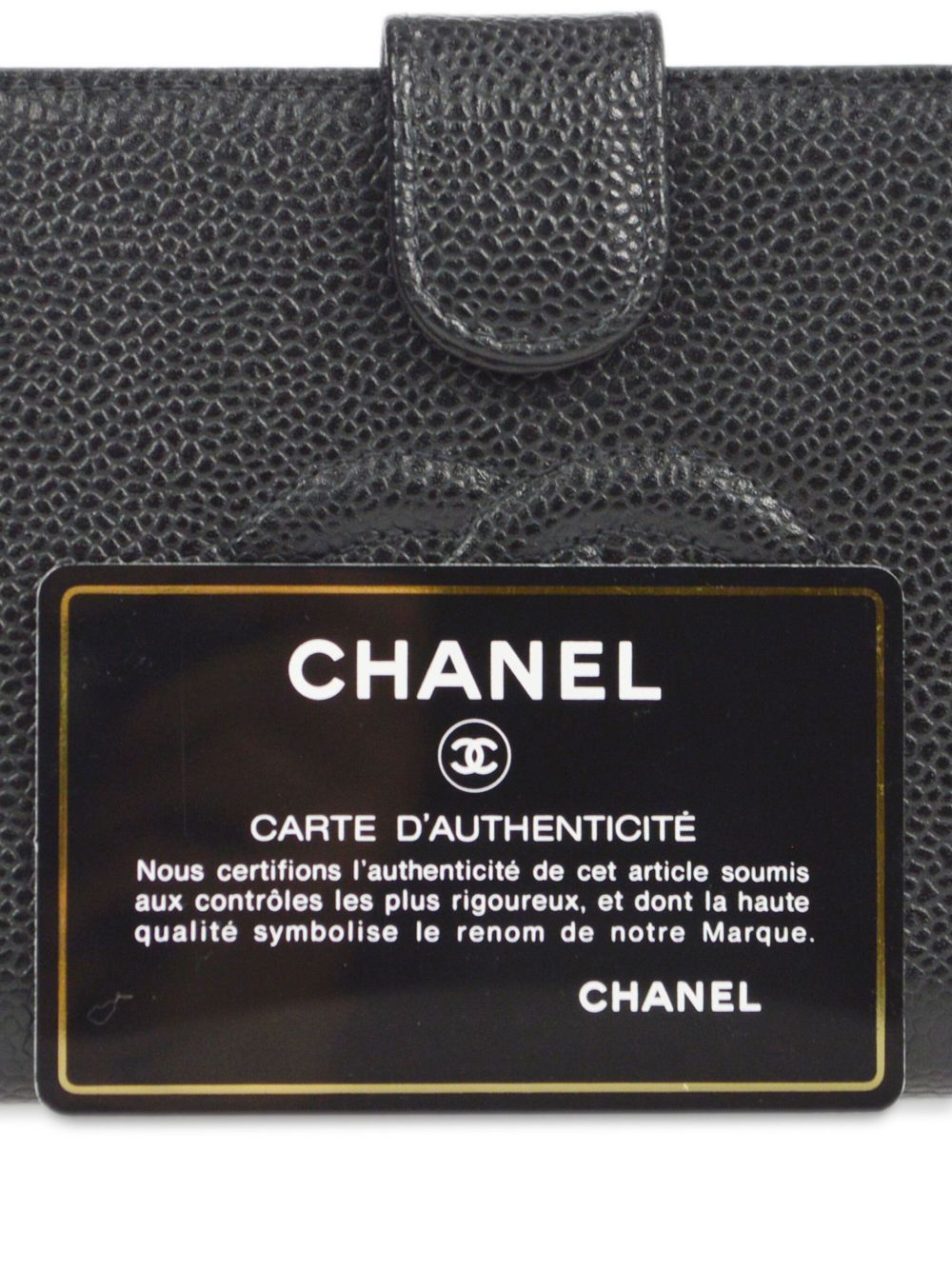 CHANEL 2002 CC leather wallet Women