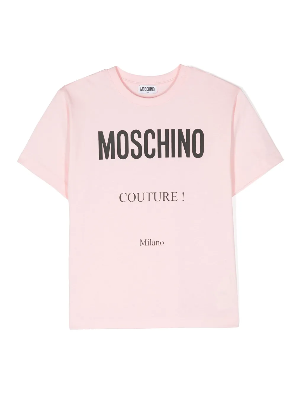 Moschino Kids T-shirt met logoprint Roze