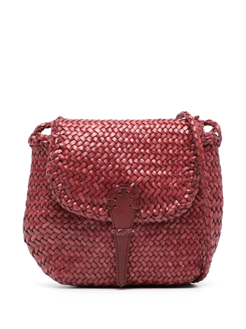 Dragon Diffusion Mini City Woven Crossbody Bag In Red