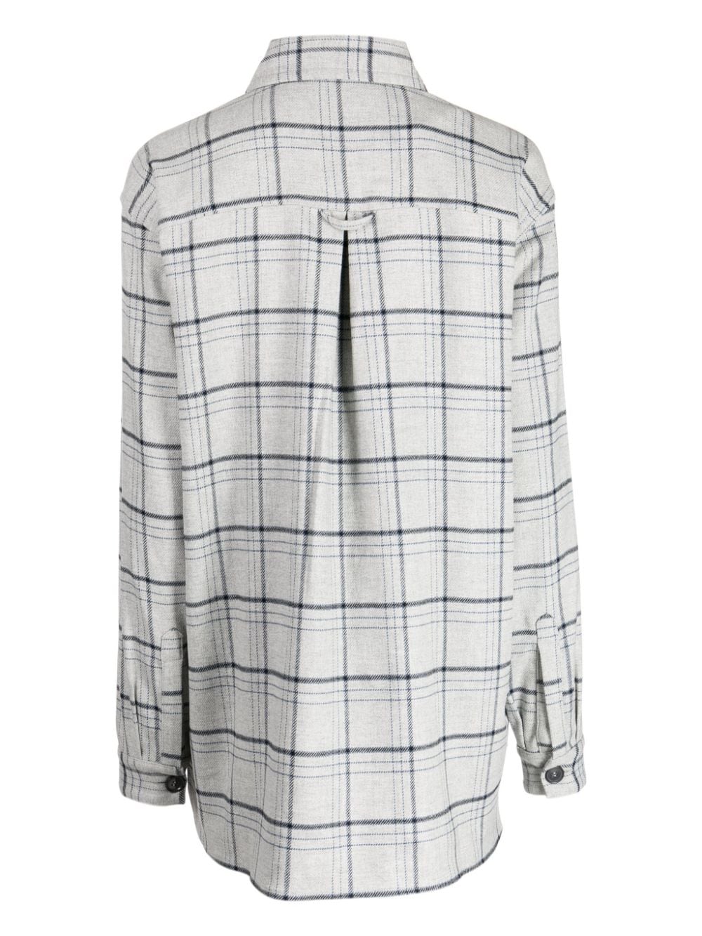 Stella Nova Hela check-pattern flannel shirt - Grijs