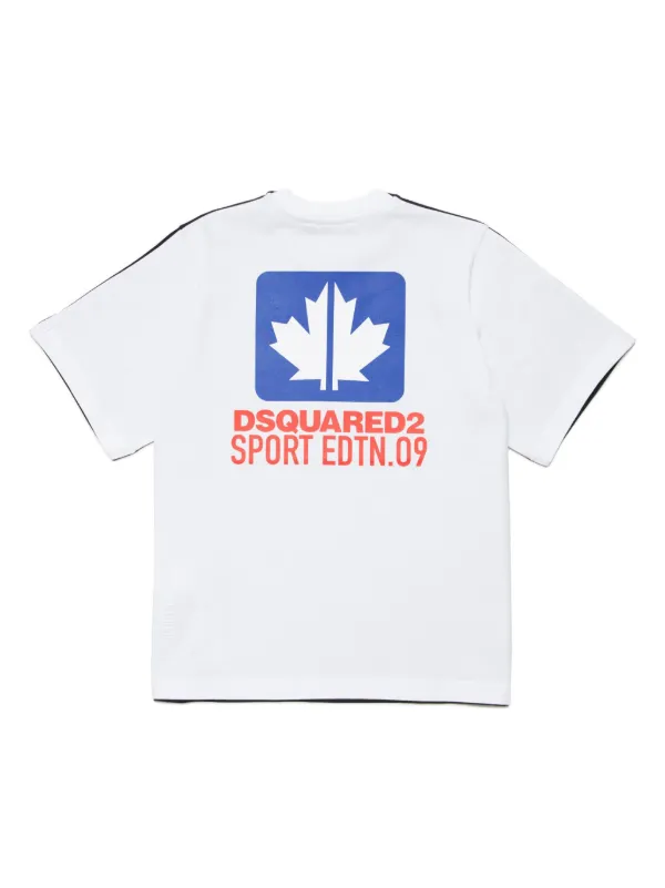 DSQUARED2 KIDS maple-leaf Print T-shirt Black FARFETCH ID