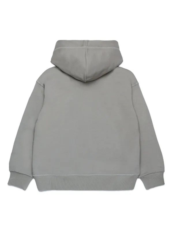DSQUARED2 KIDS logo-print Jersey Hoodie | Grey | FARFETCH