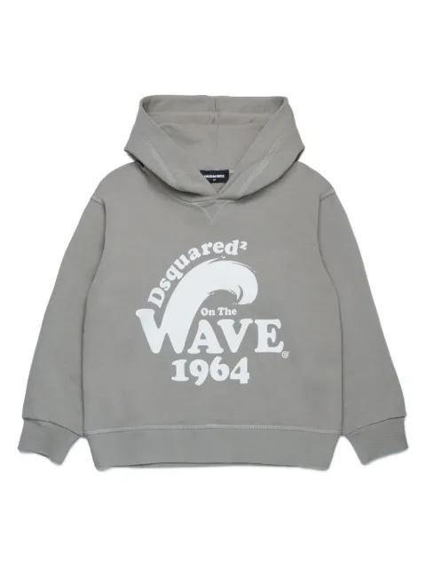 DSQUARED2 KIDS logo-print jersey hoodie