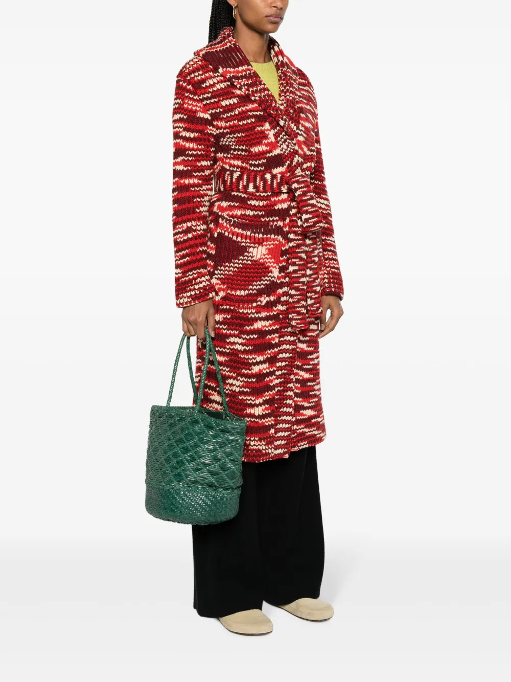 DRAGON DIFFUSION Corso woven leather tote bag - Groen