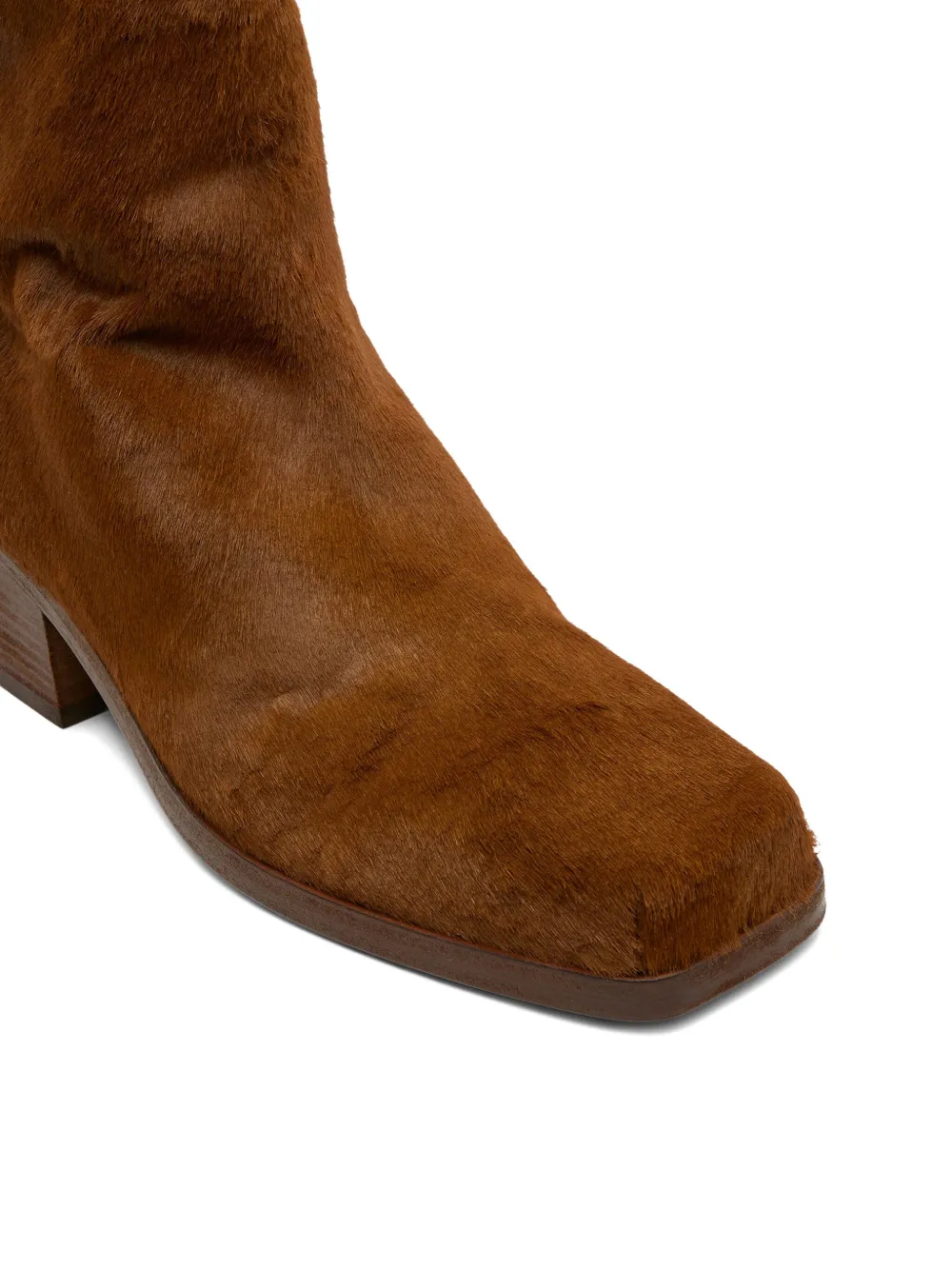 Marsèll square-toe calf hair boots 454