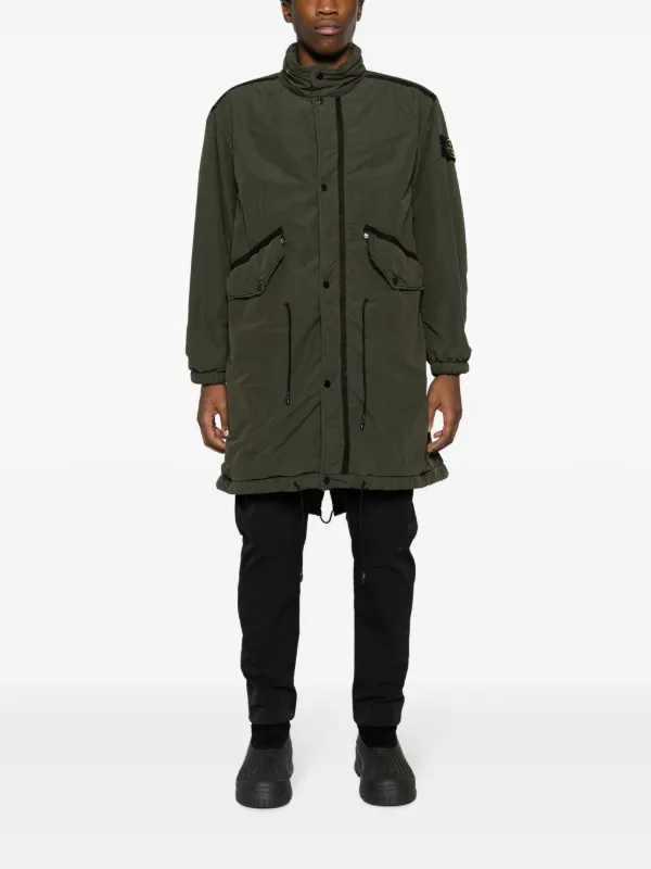 Stone Island Impermeable David a Coupe Longue Farfetch