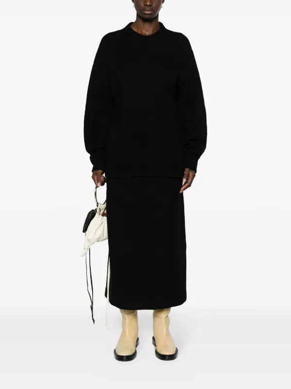 Jil Sander Aライン スカート | ブラック | FARFETCH JP Jil Sander Aライン スカート | ブラック | FARFETCH JP