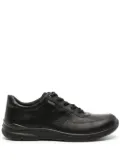 ECCO Irving logo-embossed leather sneakers - Black