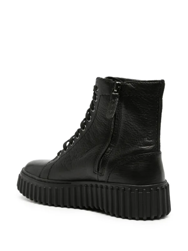 Clarks Torhill Rise Leather Ankle Boots | Black | FARFETCH