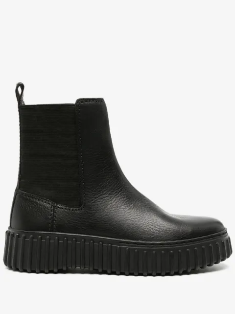 Clarks Torhill Maple leather Chelsea boots