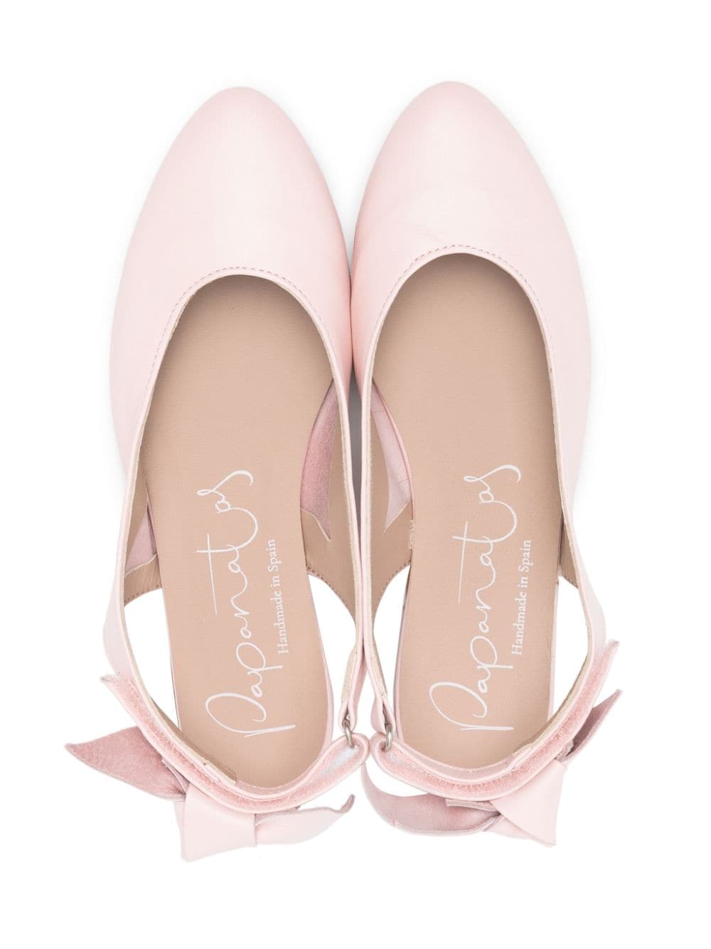 Shop Eli1957 Bow-detail Leather Ballerina Shoes In Pink
