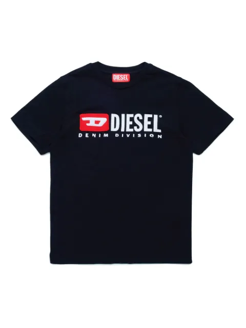 Diesel Kids camiseta con efecto envejecido