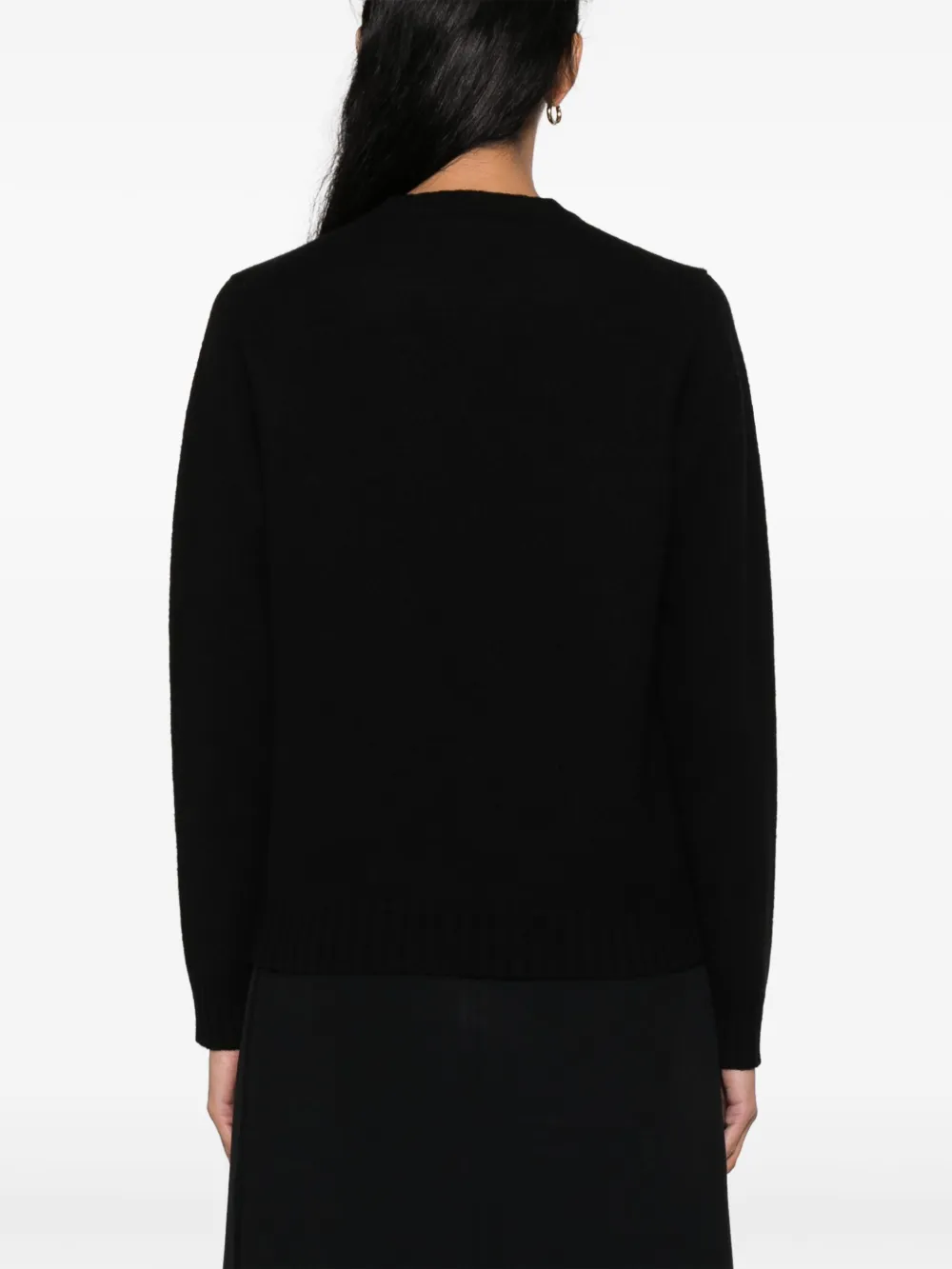 Jil Sander Trui met uitgesneden detail Zwart