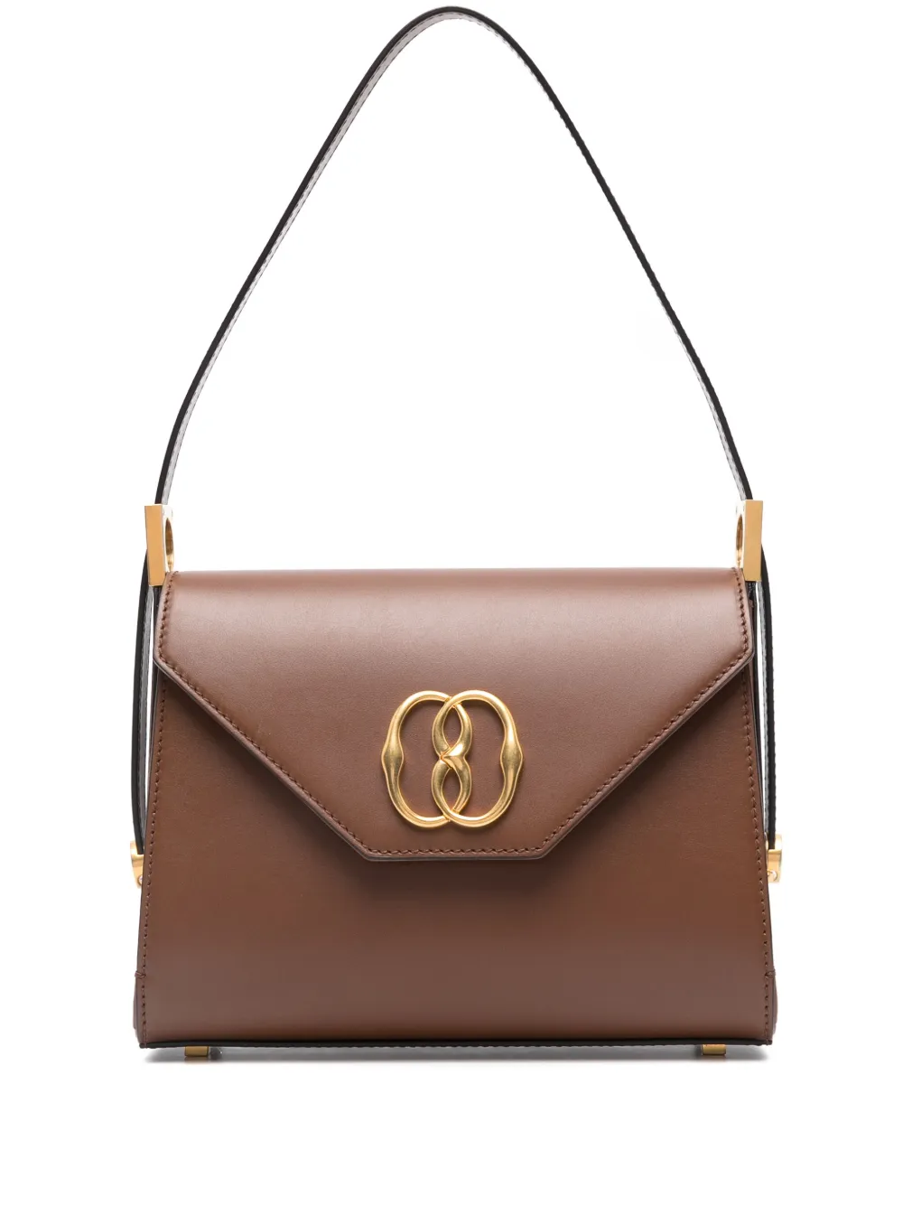 Bally Emblem Trapeze leren shopper Bruin