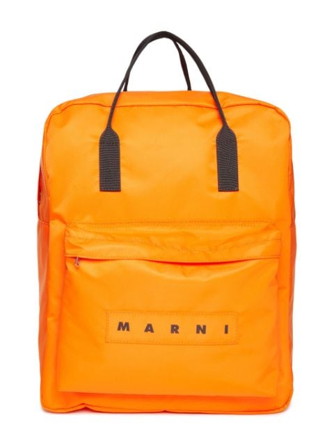 Marni Kids logo-appliqué backpack