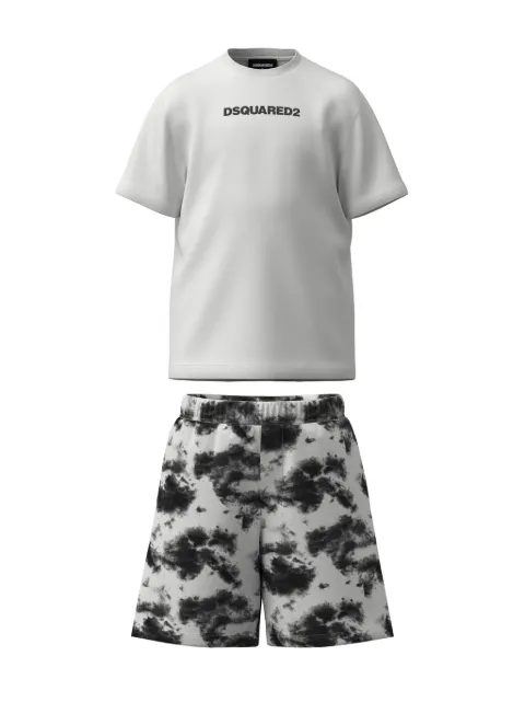 Dsquared2 Kids Short Pyjama Set in White