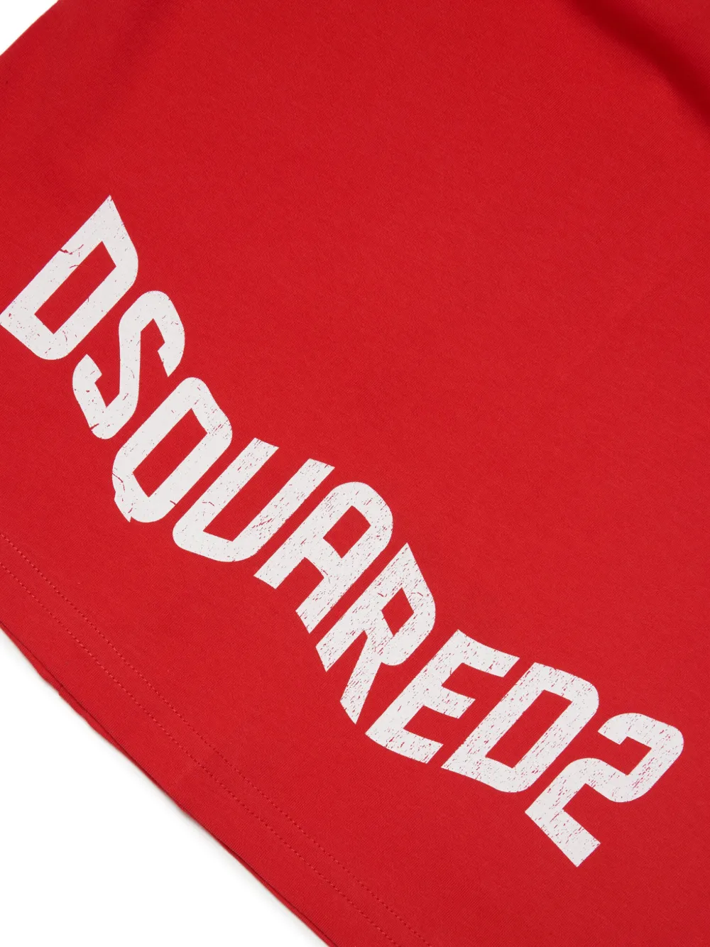 Dsquared2 Kids T-shirt met logoprint Rood