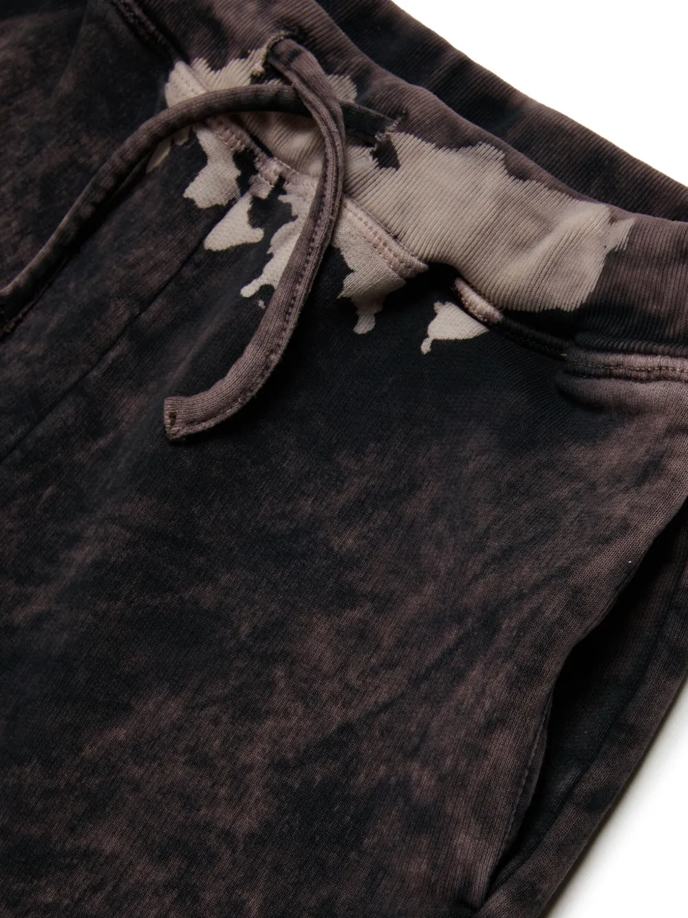 Dsquared2 Bleached-effect Cotton Shorts In Black