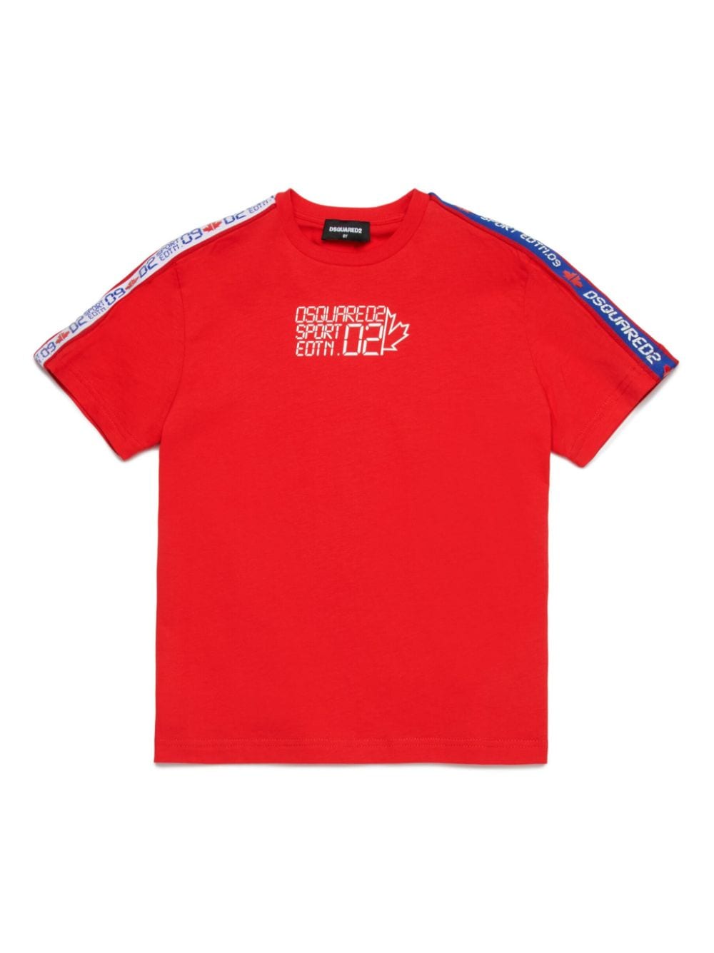 Dsquared2 Logo-tape Cotton T-shirt In 红色