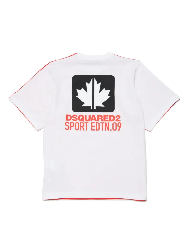 DSQUARED2 KIDS logo-print crew-neck T-shirt Red FARFETCH OM