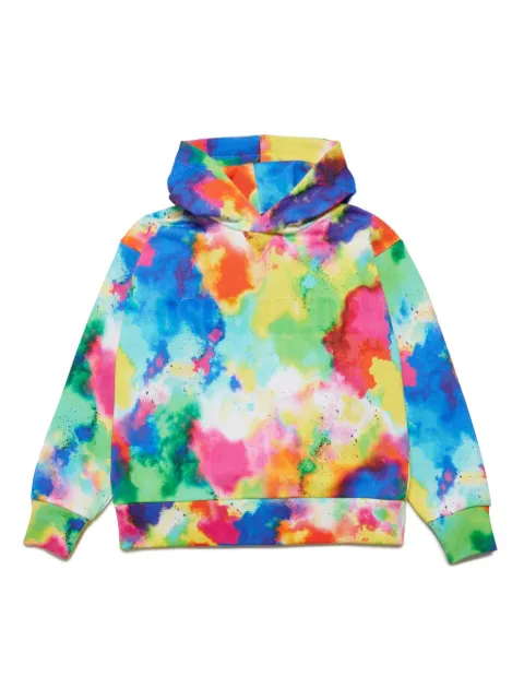 DSQUARED2 KIDS hoodie estampado tie-dye