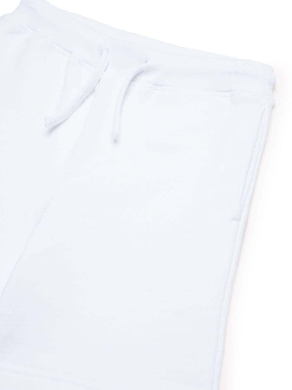 Shop Dsquared2 Logo-print Cotton Shorts In White