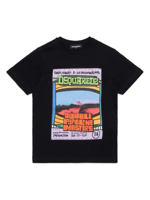 DSQUARED2 KIDS playera con estampado gráfico