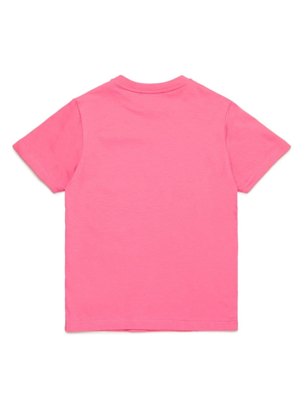 Diesel Kids Katoenen T-shirt met logoprint Roze