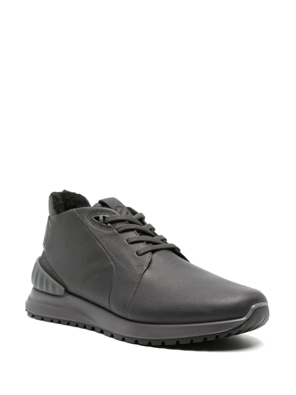 Shop Ecco Astir Waterproof Leather Sneakers In Neutrals