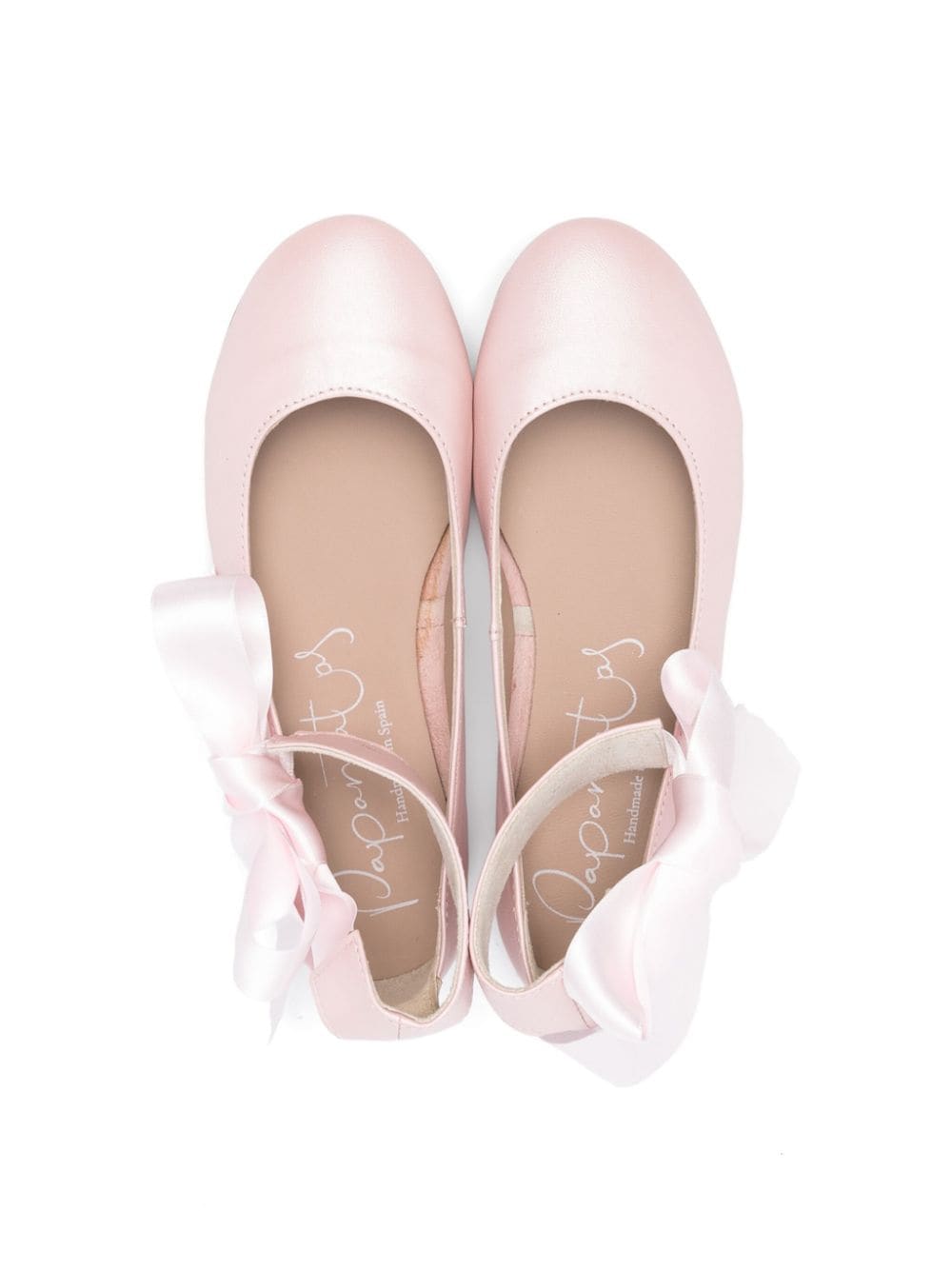 Shop Eli1957 Bow-detail Leather Ballerina Shoes In Pink