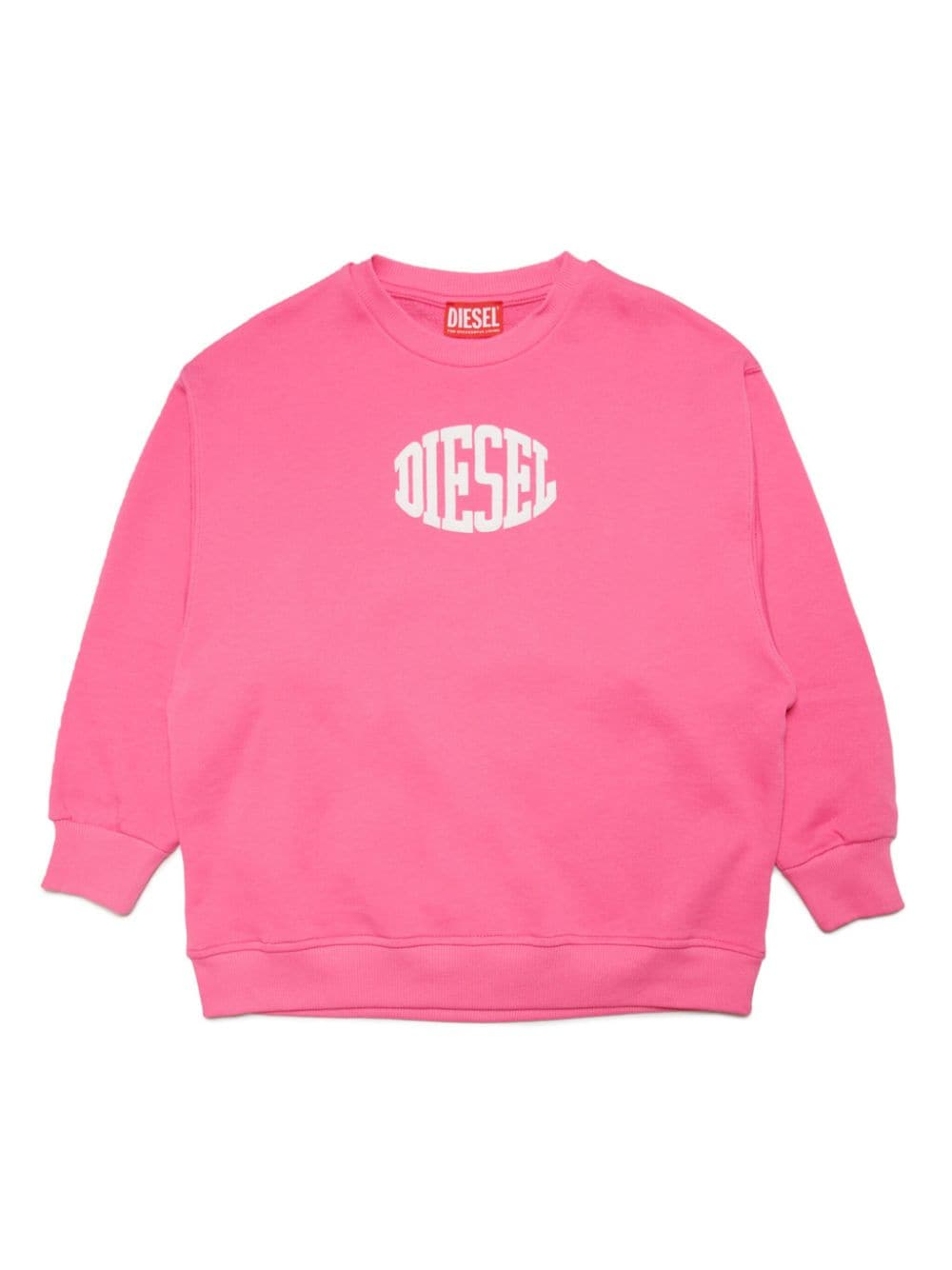 Shop Diesel Siwi Cotton Sweatshirt In Pink