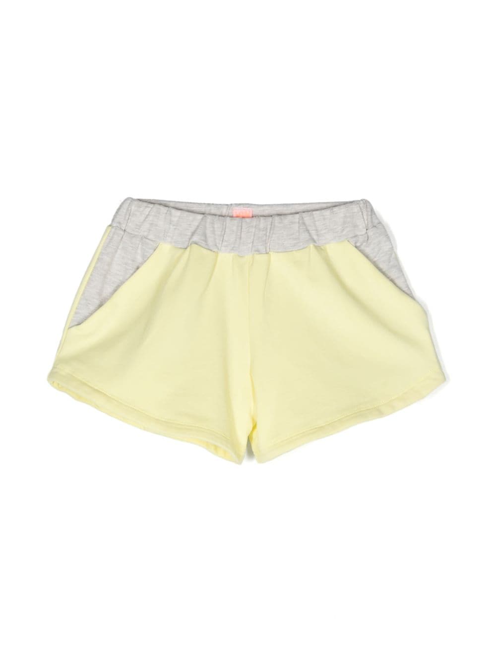 Wauw Capow By Bangbang Kids' Ellis Colour-block Jersey Shorts In Yellow