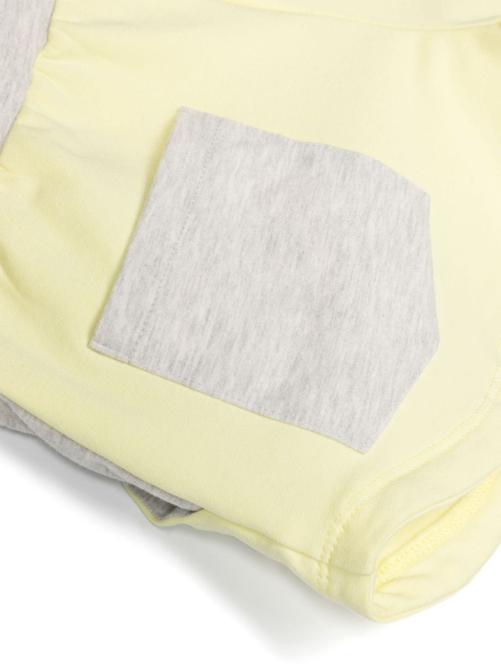 Shop Wauw Capow By Bangbang Ellis Colour-block Jersey Shorts In Yellow
