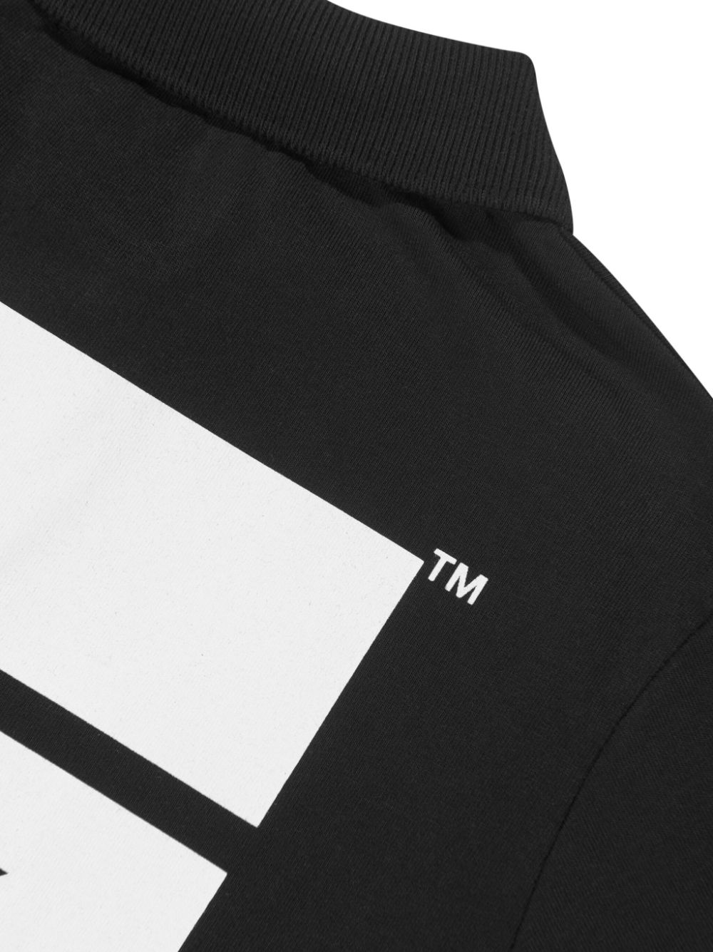 Shop Off-white Arrows-print Organic Cotton Polo Shirt In Black
