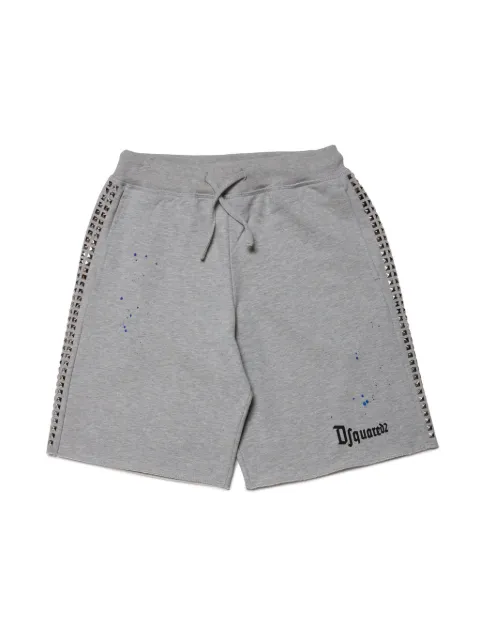 Dsquared2 Kids logo-print cotton track shorts