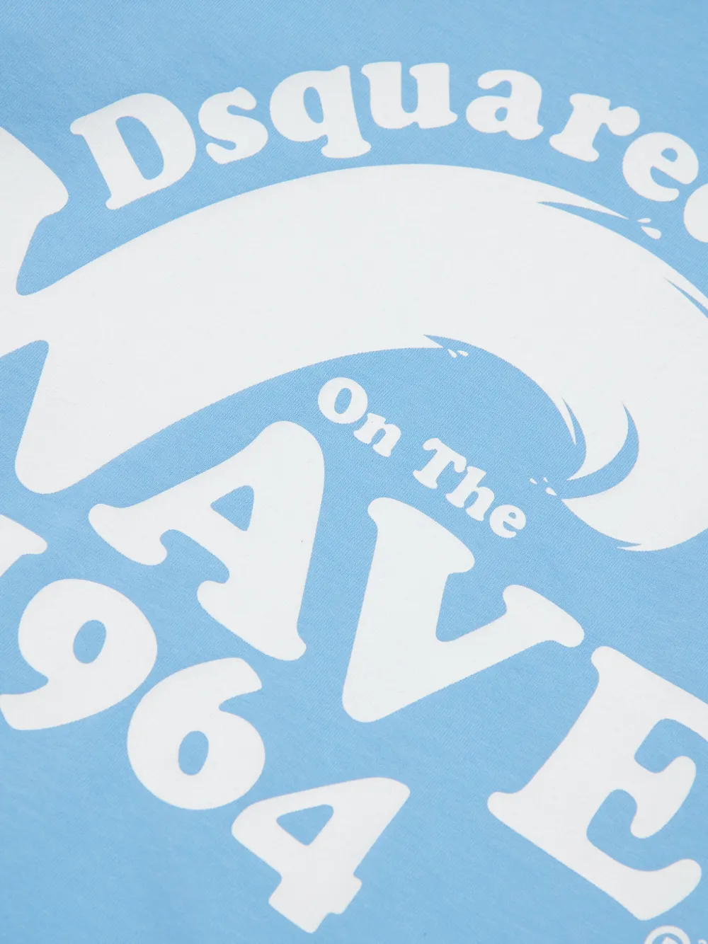 Dsquared2 T-shirt Mit Wave-print In Blue