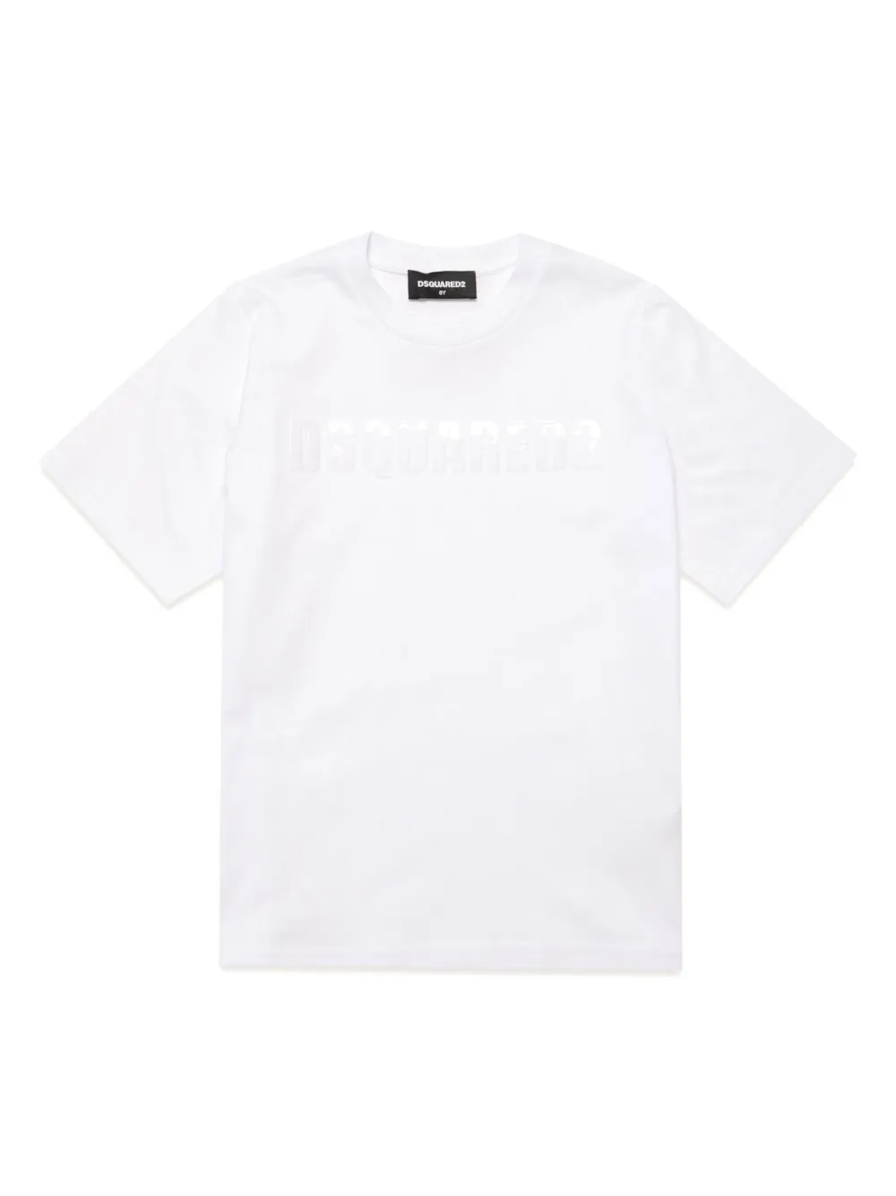 Dsquared2 Kids' Logo-appliqué Cotton T-shirt In White