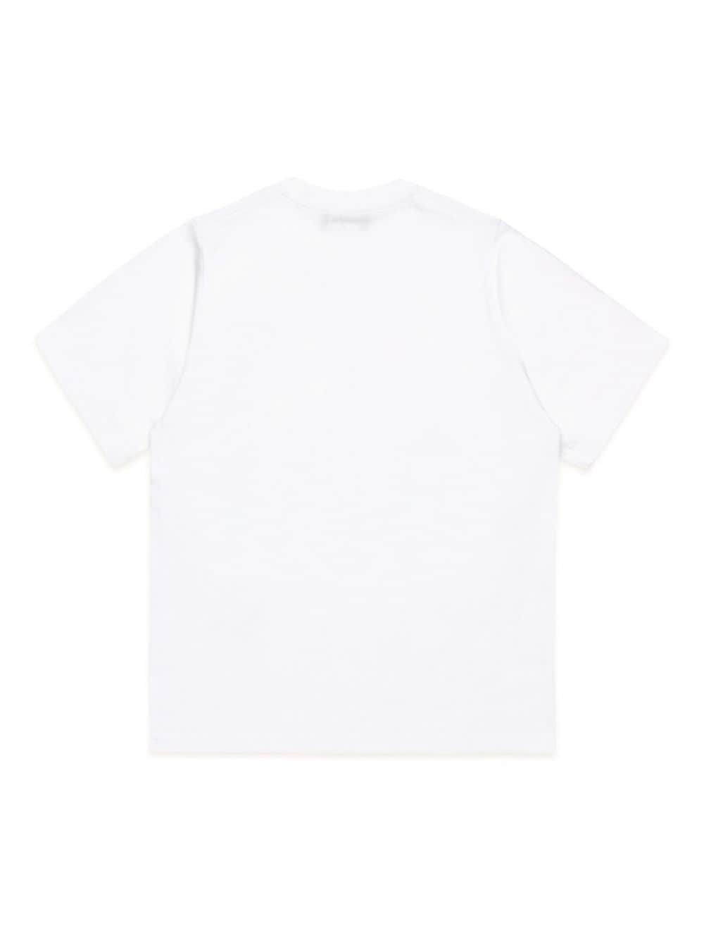 Shop Dsquared2 Logo-print Jersey T-shirt In White