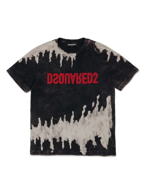 DSQUARED2 KIDS playera con estampado tie-dye
