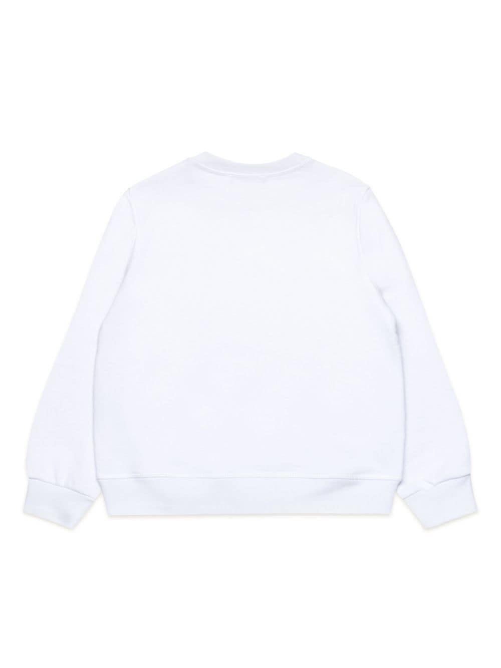 Shop Dsquared2 Logo-print Jersey Sweatshirt In White