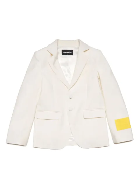 DSQUARED2 KIDS logo-appliqué single-breasted blazer