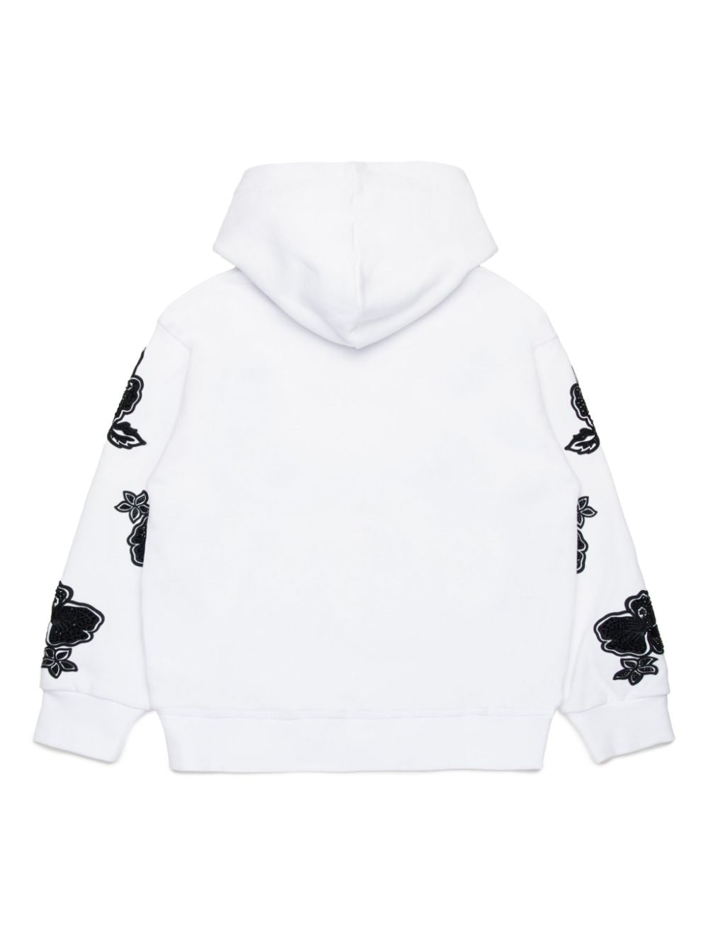 Shop Dsquared2 Logo-print Jersey Hoodie In 白色