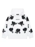 DSQUARED2 KIDS logo-print jersey hoodie - White