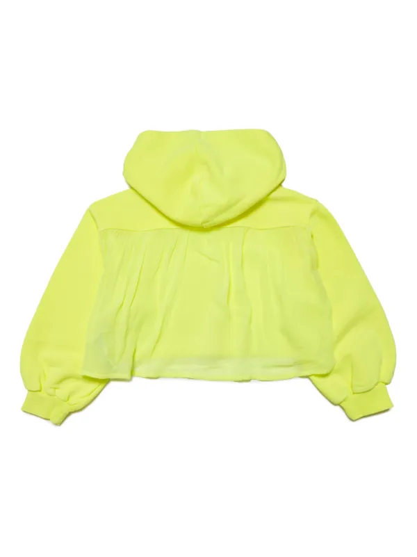 Diesel Sweat Capuche Fluo Diesel Kids Hoodie En Coton Senia à Logo