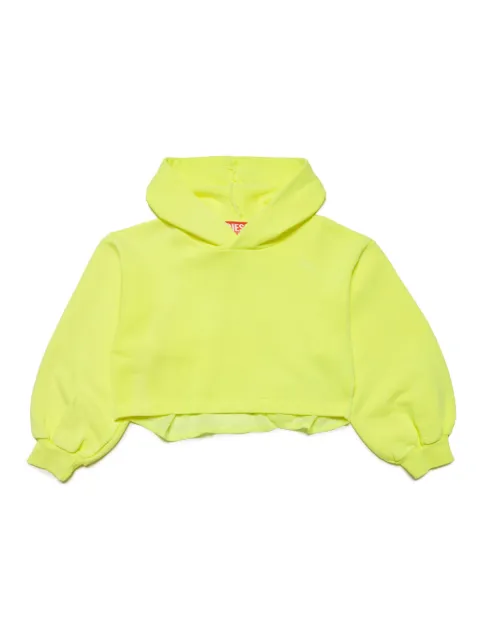 Diesel Kids Senia logo-embroidered cotton hoodie