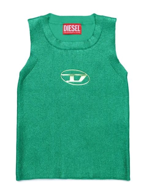 Diesel Kids Oval D logo cotton vest